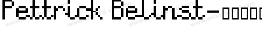 Pettrick Belinst字体转换